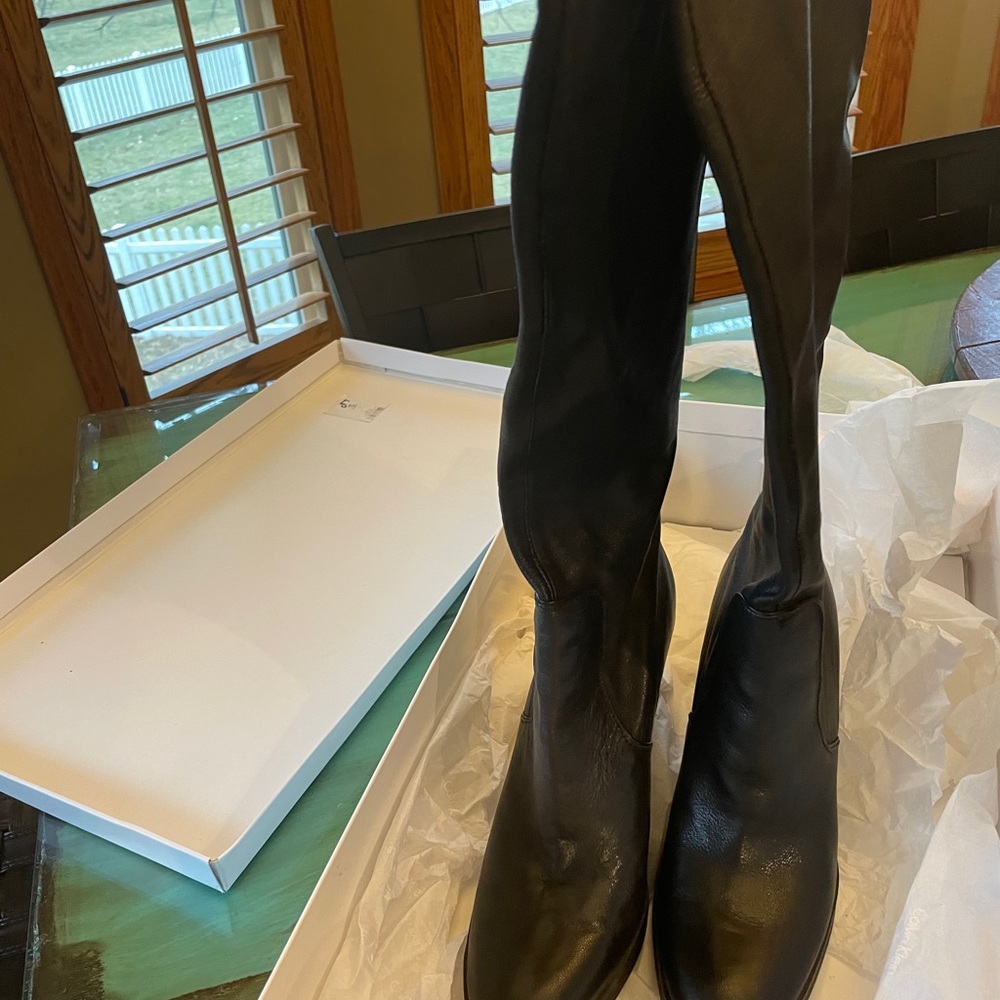 Leather boots
